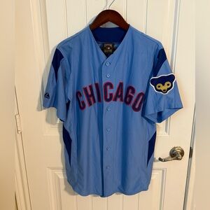 Chicago Cubs Majestic Cooperstown Collection Blue Jersey Size Med. Sandberg #23